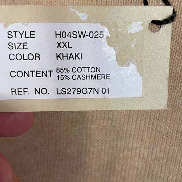 Robert Talbott Khaki Sweater, Men’s Size XXL - Picture 6 of 9